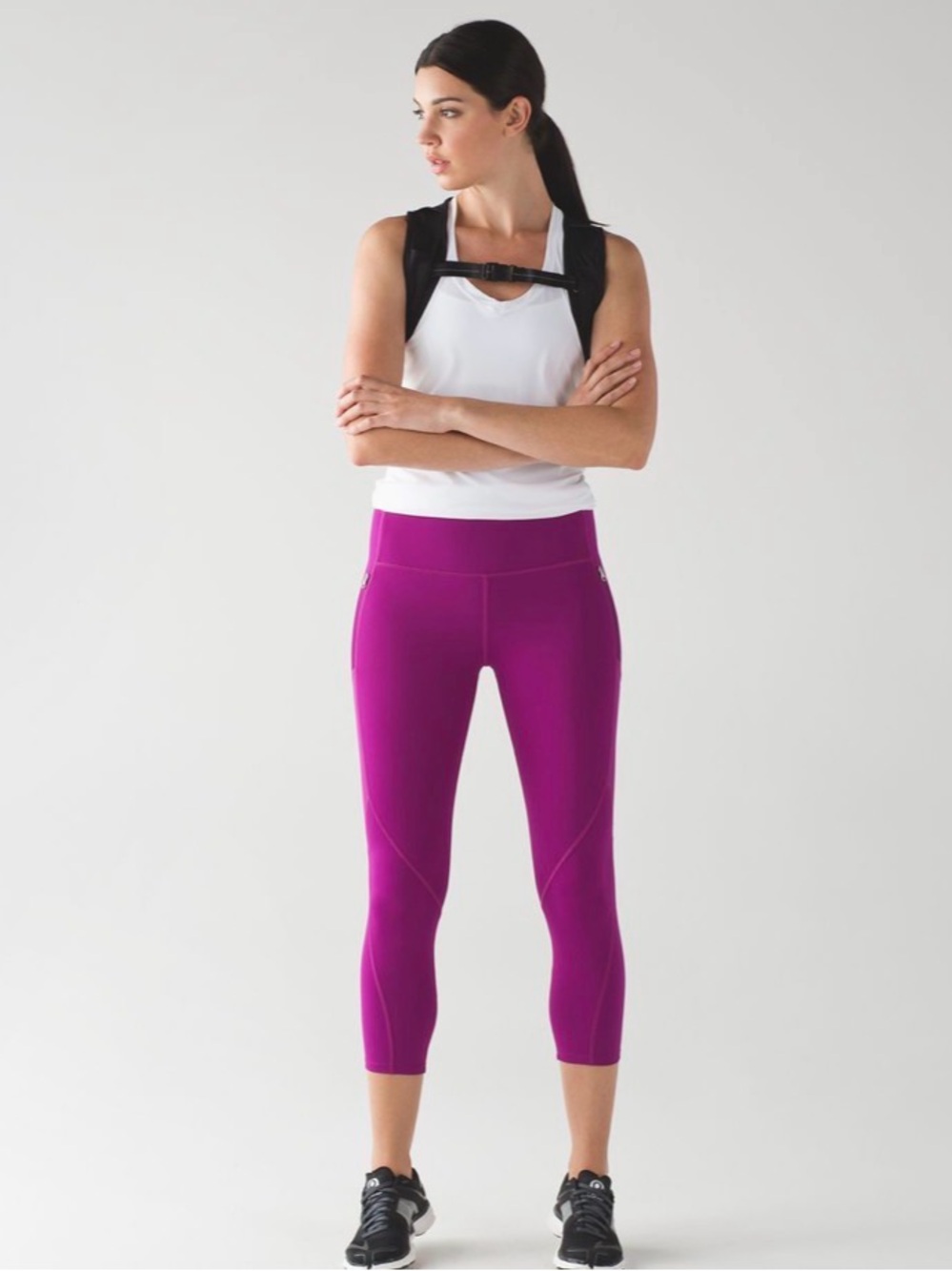 Women’s Lululemon Rush Hour Crop 21” Luxtreme Leggings - Deep Fuchsia Size 2